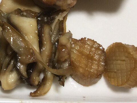 ホタテ!?風きのこの付け合せ♪